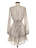 Japna 100% Polyester Polka Dots Ivory Tan Cocktail Dress Size M - photo 2