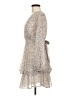 Japna 100% Polyester Polka Dots Ivory Tan Cocktail Dress Size M - photo 5