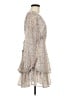 Japna 100% Polyester Polka Dots Ivory Tan Cocktail Dress Size M - photo 4