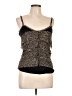 Love, Fire 100% Rayon Brown Sleeveless Top Size L - photo 1