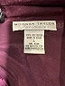 Morgan Taylor 100% Polyester Metallic Burgundy Long Sleeve Blouse Size L - photo 7
