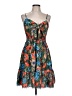 Shein Curve 100% Polyester Tropical Blue Cocktail Dress Size 12 - photo 1