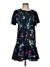 Parker 100% Polyester Print Blue Casual Dress Size XS - photo 1