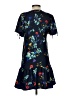 Parker 100% Polyester Print Blue Casual Dress Size XS - photo 2