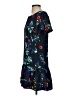 Parker 100% Polyester Print Blue Casual Dress Size XS - photo 5