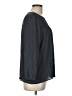Ann Taylor LOFT 100% Polyester Black Long Sleeve Blouse Size L - photo 4