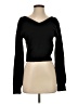 Zaful 100% Acrylic Black Pullover Sweater Size 4 - photo 1