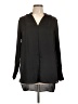 H&M 100% Polyester Black Long Sleeve Blouse Size 10 - photo 1
