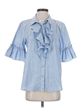 Karl Lagerfeld Paris 3/4 Sleeve Button-Down Shirt (view 1)