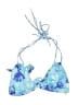 Scales Floral Blue Swimsuit Top Size S - photo 1
