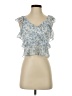 Illa Illa 100% Polyester Blue Sleeveless Blouse Size S - photo 1