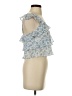 Illa Illa 100% Polyester Blue Sleeveless Blouse Size S - photo 4