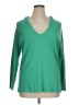 Liz & Co. 100% Cotton Green Pullover Sweater Size 1X - photo 1