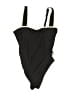 Freshwater Solid Black One Piece Swimsuit Size S - photo 1