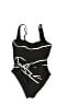 Freshwater Solid Black One Piece Swimsuit Size S - photo 2