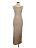 Unbranded Solid Tan Casual Dress Size L - photo 1
