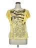 Style&Co Yellow Short Sleeve Top Size XL - photo 1