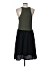 Left Coast by Dolan 100% Polyester Color Block Black Casual Dress Size L - photo 2