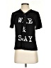 K.Jen Black Short Sleeve Henley Size S - photo 1