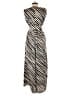 Ann Taylor 100% Polyester Stripes Silver Jumpsuit Size 12 - photo 2