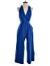 Assorted Brands 100% Polyester Solid Blue Jumpsuit Size S - photo 1