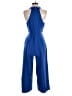 Assorted Brands 100% Polyester Solid Blue Jumpsuit Size S - photo 2