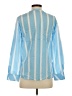 Persifor Stripes Blue Long Sleeve Blouse Size XS - photo 2