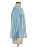 Persifor Stripes Blue Long Sleeve Blouse Size XS - photo 4