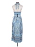 Lulus 100% Polyester Paisley Blue Casual Dress Size S - photo 2