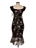 Guess Floral Black Cocktail Dress Size 0 - photo 2