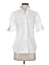 Rivamonti White 3/4 Sleeve Button-Down Shirt Size S (estimated) - photo 1
