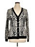 Rachel Roy Animal Print Black Cardigan Size XL - photo 1