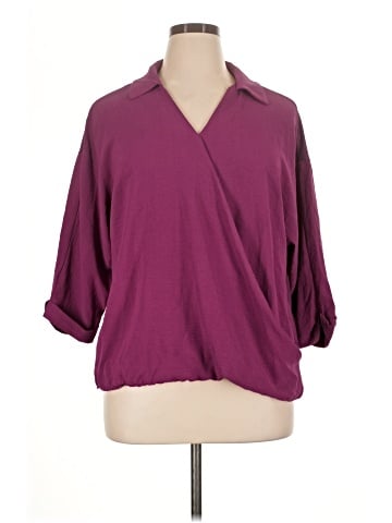 Bobeau 3/4 Sleeve Blouse (view 1)
