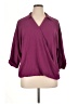 Bobeau 100% Polyester Burgundy 3/4 Sleeve Blouse Size XL - photo 1