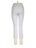 Alfani Chevron-herringbone Silver Casual Pants Size 10 - photo 2