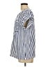 Notations Stripes Blue Short Sleeve Blouse Size L - photo 5