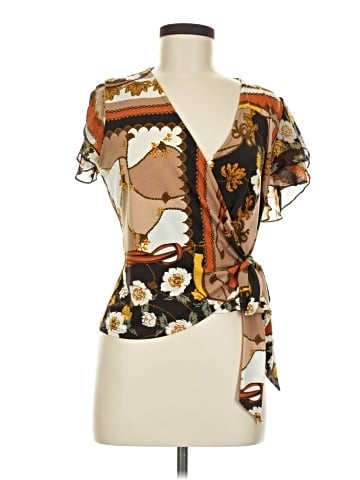 7th Avenue Design Studio New York & Company Short Sleeve Blouse (view 1)