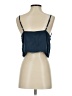 Shein 100% Cotton Blue Sleeveless Blouse Size XXS - photo 2