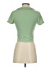 Stradivarius 100% Polyester Green Short Sleeve Top Size XS - photo 2