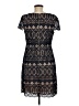Eliza J 100% Polyester Graphic Black Cocktail Dress Size 6 - photo 2