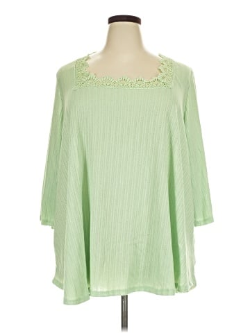 Roaman's 3/4 Sleeve Blouse (view 1)