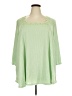 Roaman's Green 3/4 Sleeve Blouse Size 26 (2X) - photo 1