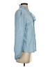 Shein 100% Polyester Blue Long Sleeve Blouse Size XS - photo 4