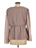 Maurices 100% Polyester Brown Long Sleeve Blouse Size L - photo 2