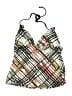 Hurley Plaid Ivory Swimsuit Top Size M - photo 1