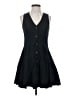 Universal Thread Solid Black Casual Dress Size S - photo 1