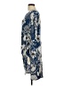 Robbie Bee 100% Polyester Print Blue Cocktail Dress Size L - photo 5