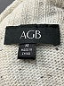 AGB Metallic Silver Turtleneck Sweater Size M - photo 7