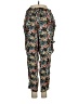 Ann Taylor LOFT 100% Viscose Floral Blue Cargo Pants Size XS (petite) - photo 2