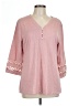 Unbranded Pink 3/4 Sleeve T-Shirt Size L - photo 1